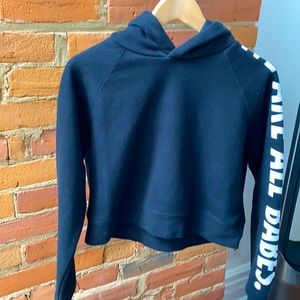 “We are all babes” cropped hoodie